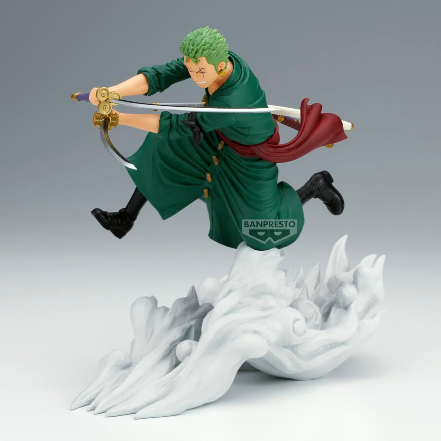 BANDAI Lorenor Zorro mit drei Katanas, One Piece Sammelfigur, BP29205P, 15 cm