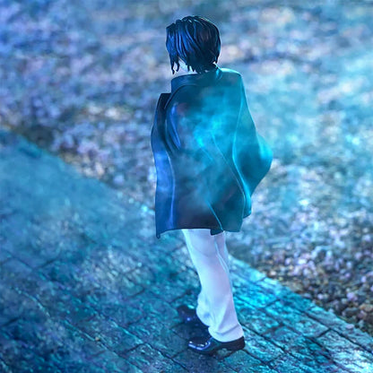 BANDAI Muzan Kibutsuji mit schwarzem Umhang, Demon Slayer  Kimetsu no Yaiba Sammelfigur, 26 cm