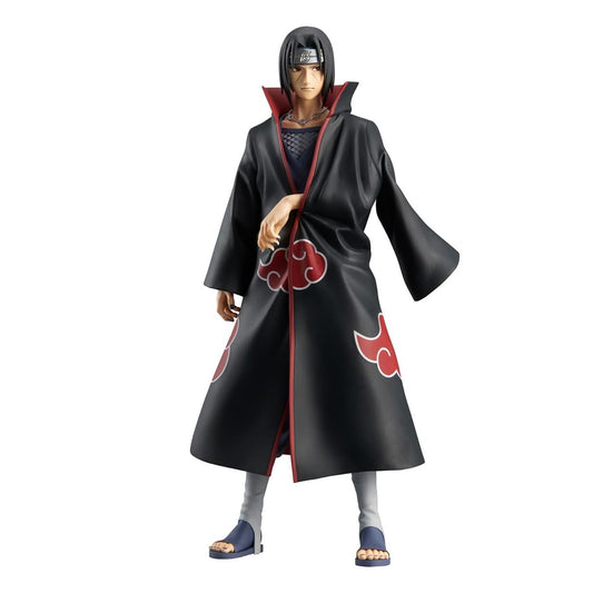 BANDAI Itachi Uchiha mit Akatsuki-Mantel, Naruto Shippuden Sammelfigur, BP28670P, 28 cm