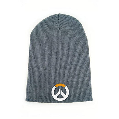 Graue Overwatch Mütze, Beanie mit Video Game Logo, Einheitsgröße