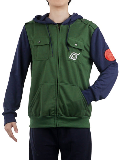 Zip Hoodie von Kakashi Hatake, Pullover im Shinobi-Uniform Design, Größen: S - L