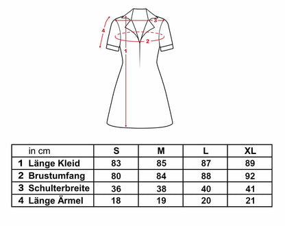 Caroline & Max Kostüm für 2 Broke Girls Fans, Diner Uniform mit Schürze, Größen: S - XL