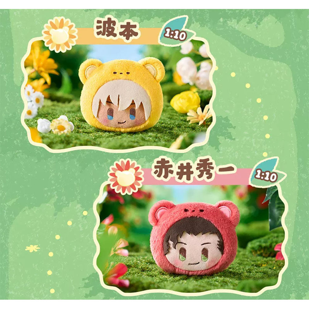 Detektiv Conan: smolQ Bear Head Series - Plüsch-Anhänger Blind Box - Einzelbox - 10cm - LDCX