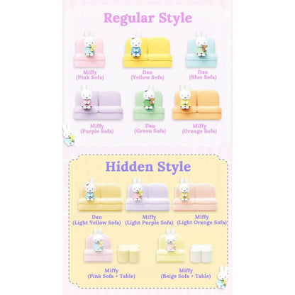 Miffy & Dan - Sofa Handy-/Kartenhalter - Blindbox - Einzelbox - Choco Teddy