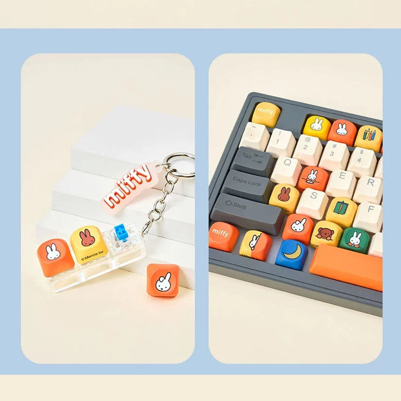 Miffy - Keycap Fidget Schlüsselanhänger - Blindbox - Einzelbox - 12.6cm