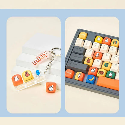 Miffy - Keycap Fidget Schlüsselanhänger - Blindbox - Einzelbox - 12.6cm