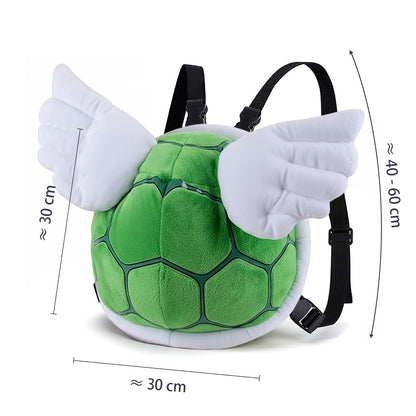 Super Mario - Yoshi-Panzer - Plüsch-Rucksack für Kinder - 30 x 25 x 12 cm - CoolChange