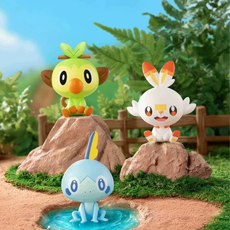 Pokémon: 30th Anniversary - Palmsize Wonders First Partner - Starter-Trio im Mini-Koffer - Blindbox - Einzelbox - 2,5-4,7cm - Funism