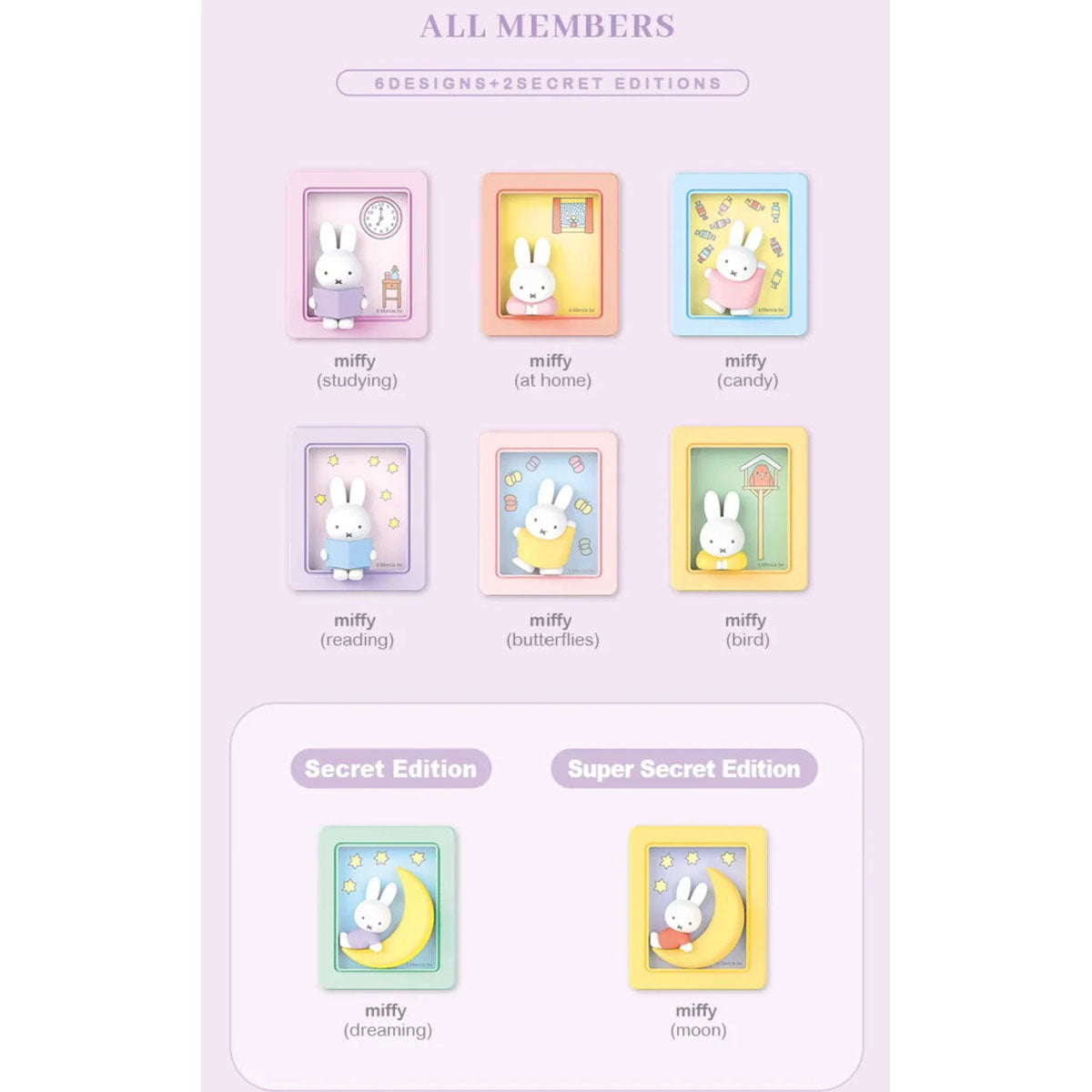 Miffy - Photo Frame & Phone Stand Magnet - Blindbox - Einzelbox - 10.5cm