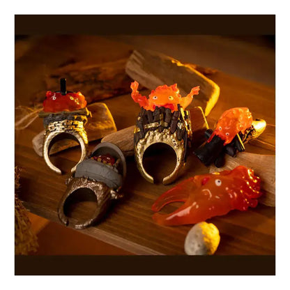 Das wandelnde Schloss - Calcifer Kazaring Blind Box Ring - Einzelbox - Benelic