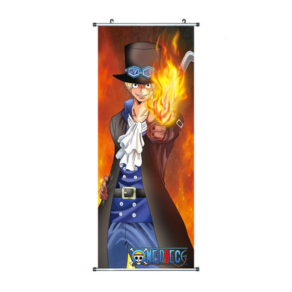 One Piece - Stoff Rollbild - 100x40cm