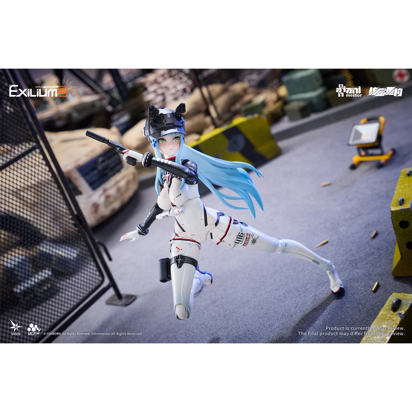 Girls' Frontline 2: Exilium - Klukai: Speed Star Ver. - 1/12 Actionfigur & Motorrad Set - Animester