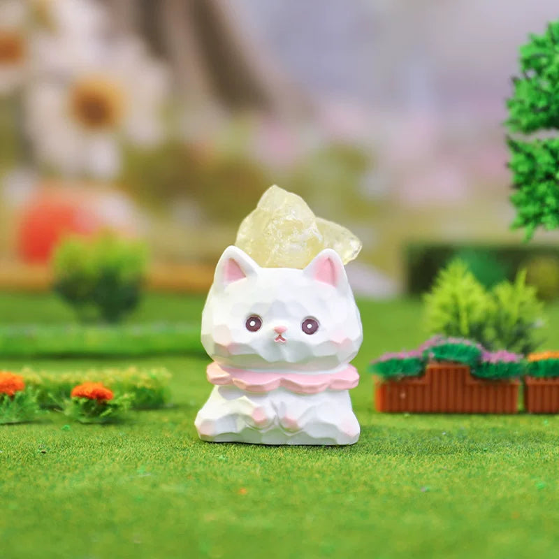 Meow Meow Little Beanie - Katzen mit Kristall - Figur Blindbox - Einzelbox - Xinzhiji