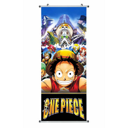 One Piece - Stoff Rollbild - 100x40cm