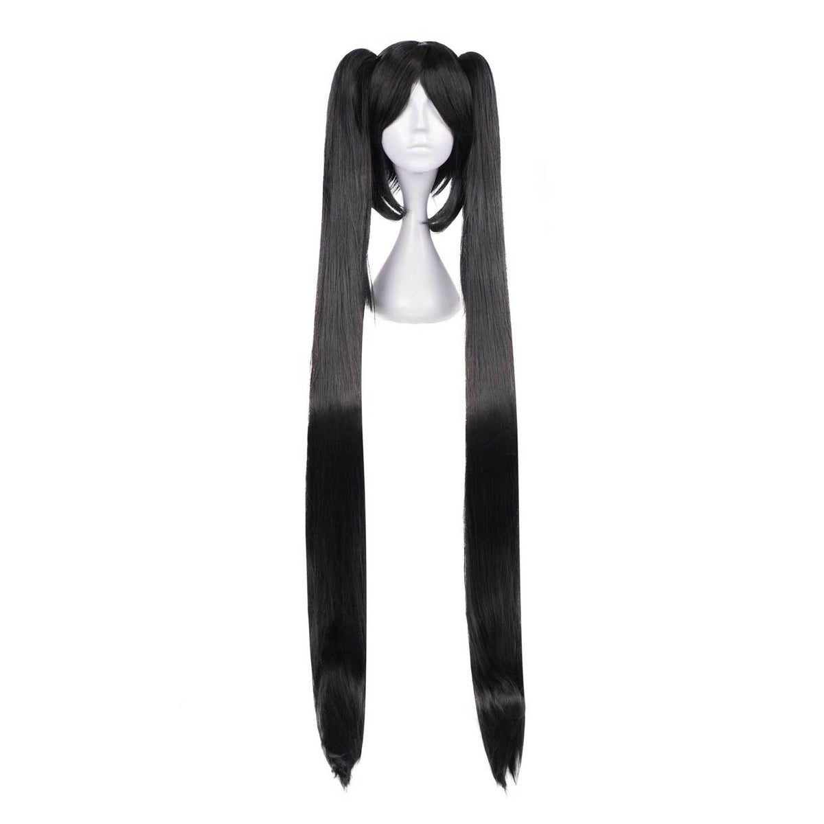 Miku Hatsune - Cosplay Perücke mit Clip-Zöpfen, Schwarz/Grün/Blau - 130 cm - CoolChange