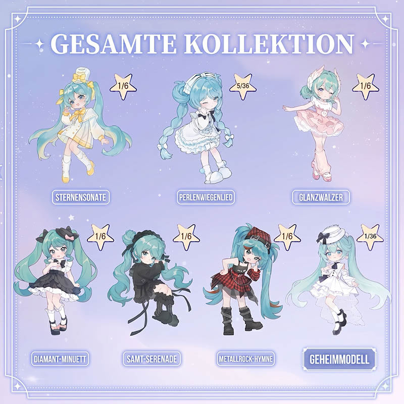 Hatsune Miku: Prelude / Wonderful Encounter - DaaLaMode Dress-up Sammelfigur Blind Box - Einzelbox - 14cm - BLOKEES