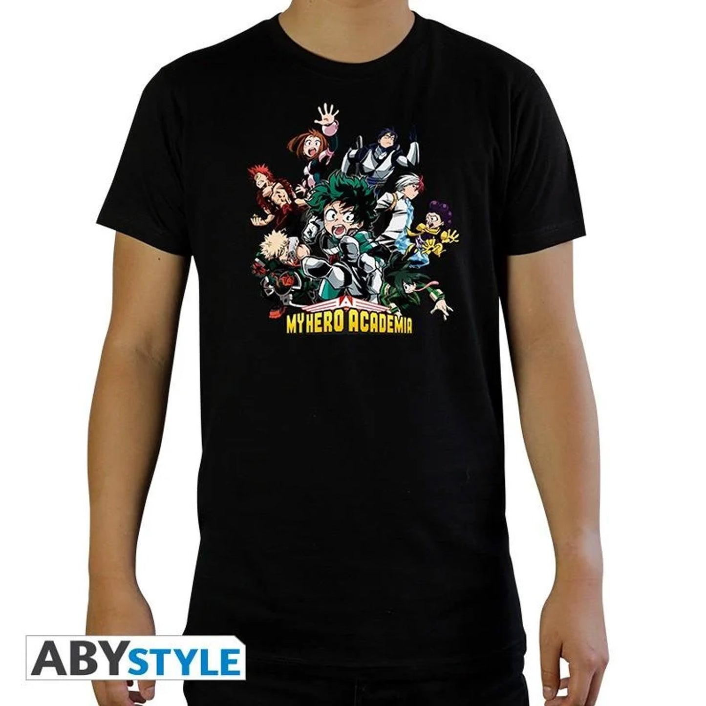 MY HERO ACADEMIA - Tshirt "Heroes" man SS black - basic XXL