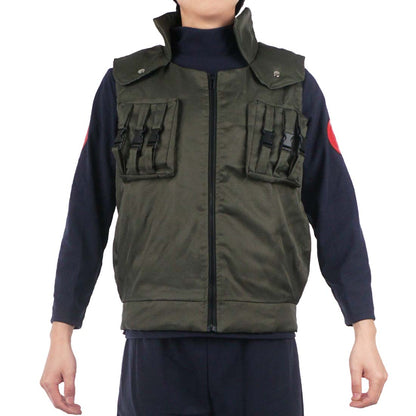 Ninja Weste von Kakashi Hatake, Schutzweste für Chunin & Jonin Kostüm, Größen: S - XXL