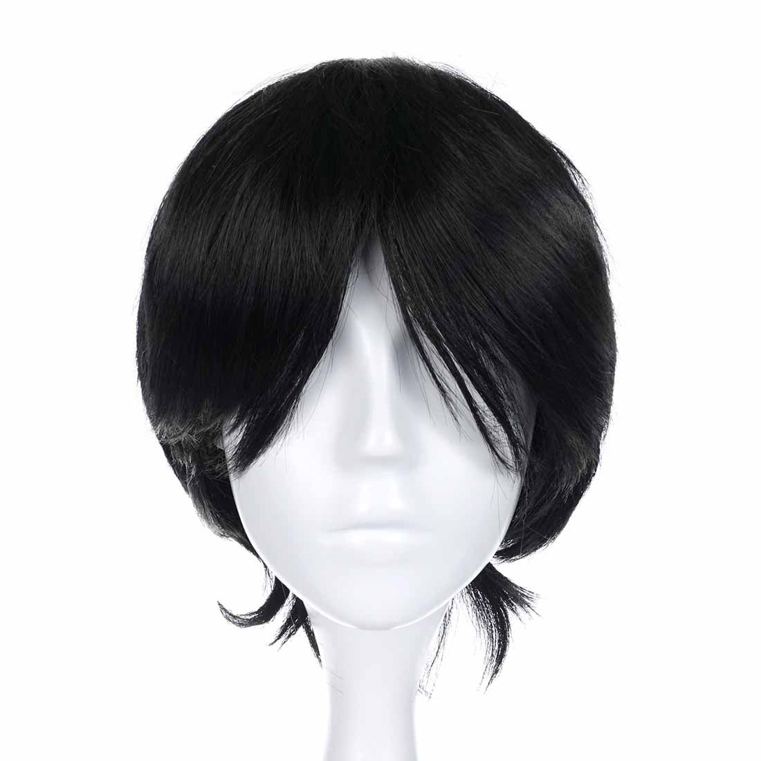 Cosplay Perücke von Monkey D. Ruffy für One Piece Fans, Schwarz