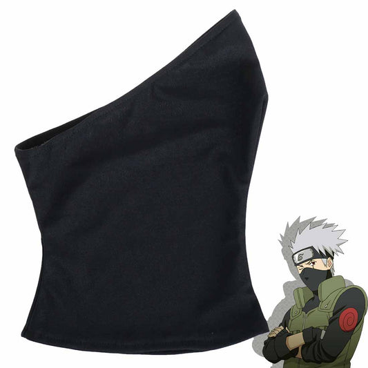 Cosplay Gesichtsmaske von Kakashi Hatake für Ninja Kostüm, Schwarzes Stofftuch