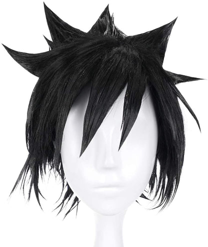 Cosplay Perücke von Sasuke Uchiha für Shinobi Kostüm, Schwarz