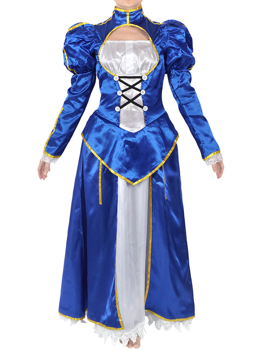 Cosplay Kleid von Saber, Kostüm für Fatestay night Fans, Größen: S - L