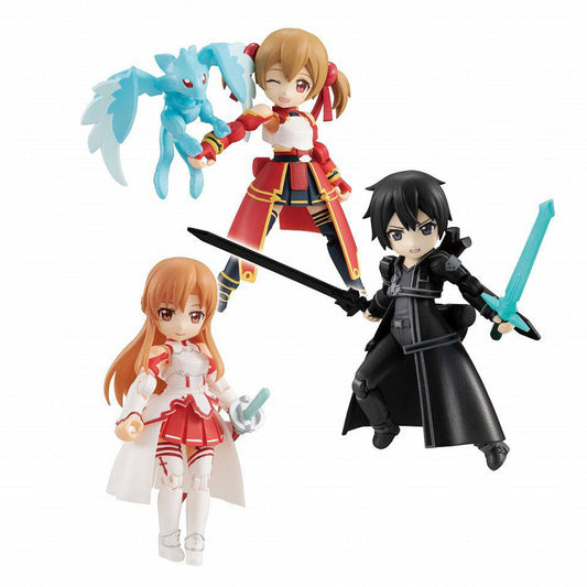Sword Art Online - Asuna, Kirito & Silica - Desktop Army 3er Set - 8cm - MegaHouse