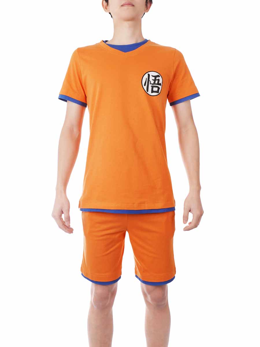 Son Goku Schlafanzug, Sommer Pyjama für Dragon Ball Fans, Größen: M - XL