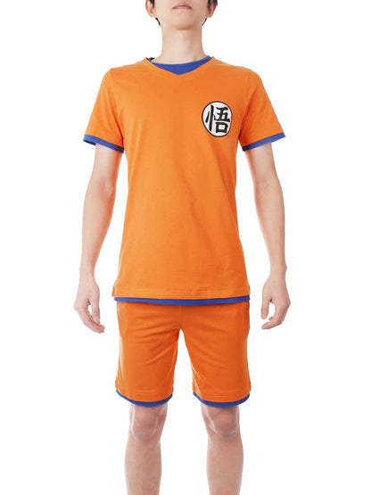 Son Goku Schlafanzug, Sommer Pyjama für Dragon Ball Fans, Größen: M - XL