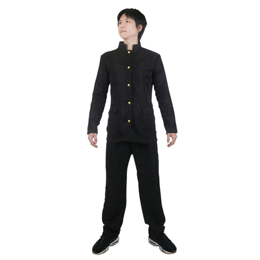 Japanische Schuluniform für Jungen, Gakuran Uniform, Schwarz, Größen: S - L
