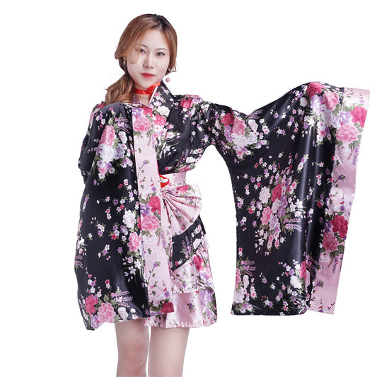 Lolita Japan Kimono Maid Kleid Sexy Sakura Vocaloid Cosplay Kostüm Miku Luka, Größen: M - XL