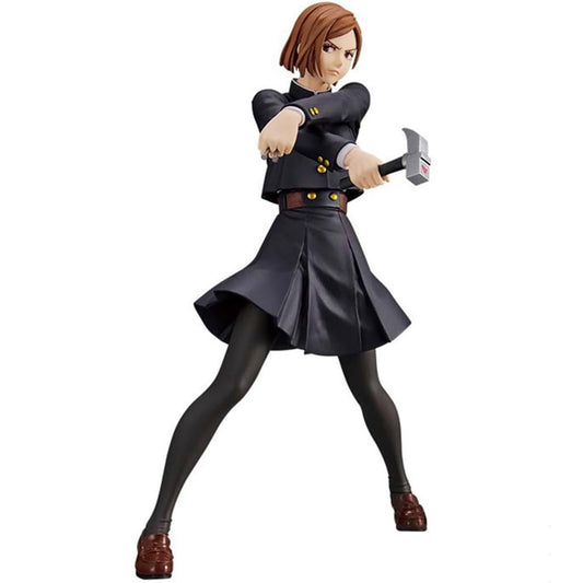 BANDAI Nobara Kugisaki mit Hammer & Nägeln, Jujutsu Kaisen Sammelfigur, BP19466, 20 cm