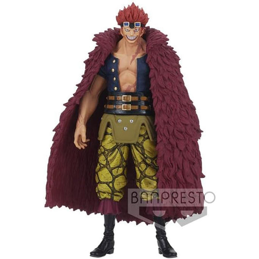 BANDAI DFX The Grandline Men Wanokuni Eustass Kid mit detailreichem Mantel, One Piece Sammelfigur, 17 cm