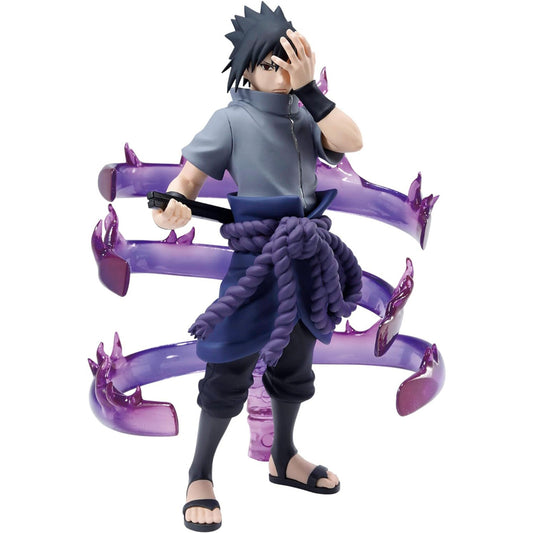 BANDAI Banpresto Figur, Naruto Shippuden Uchiha Sasuke, Effectreme II, lila Susanoo Rippen, stehende Pose, Mangekou Sharingan