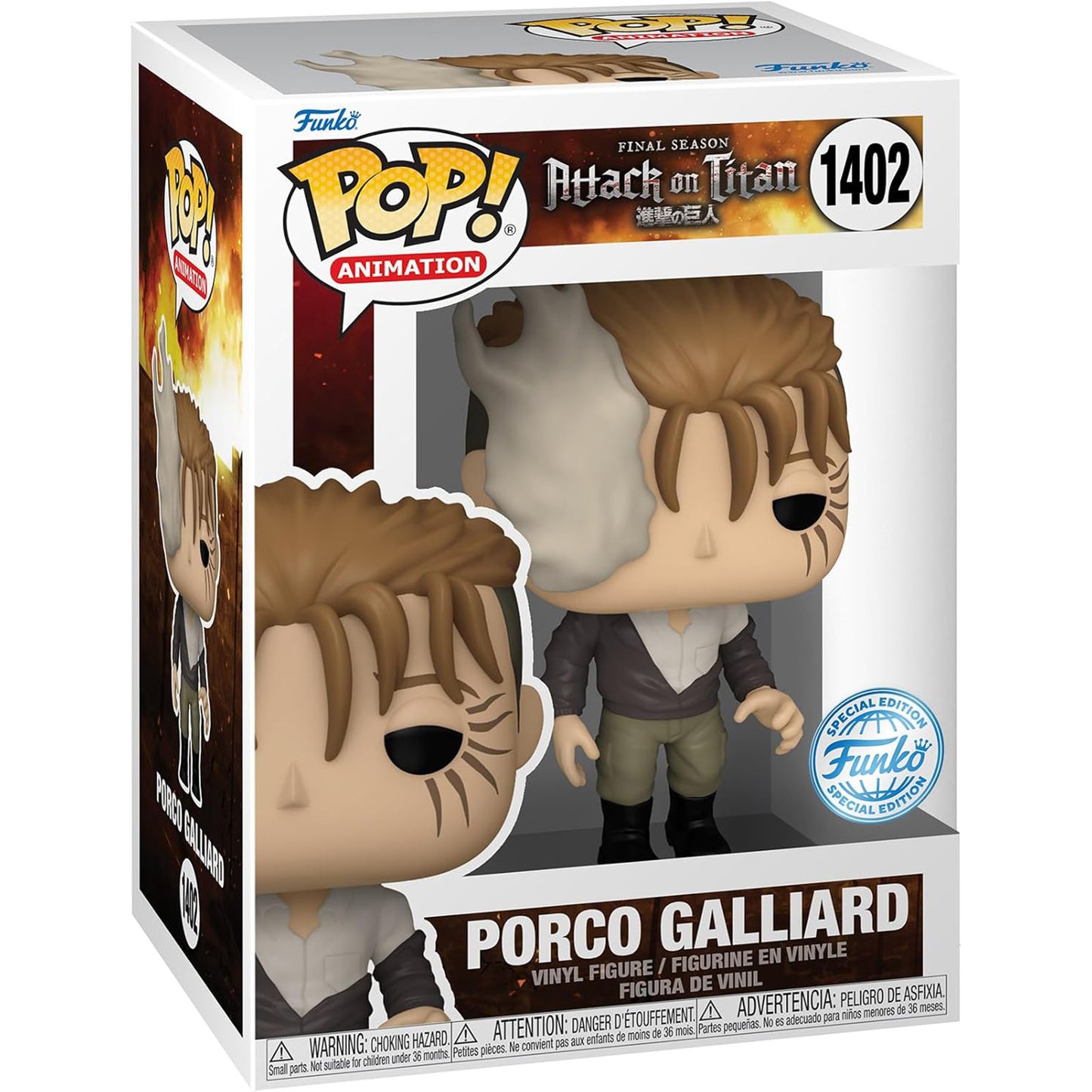 Funko Attack on Titan POP! Animation Vinyl Figur Porco Galliardsha 9 cm