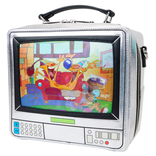 Loungefly Nickelodeon Retro-TV mit Lentikular-Effekt, Crossbody-Bag
