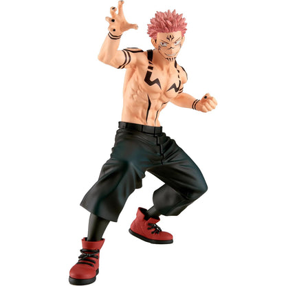BANDAI Banpresto Figur, Jujutsu Kaisen - Sukuna, Maximatic, 21 cm, Angriffspose, Oberkörperfrei