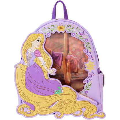 Loungefly WDBK3672 DISNEY PRINCESS RAPUNZEL LENTICULAR MINI BACKPACK