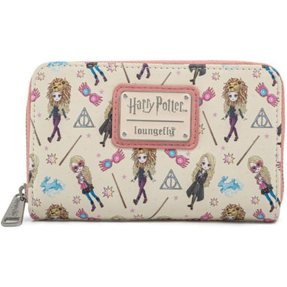 Loungefly HPWA0116 HARRY POTTER LUNA LOVEGOOD AOP ZIP AROUND WALLET