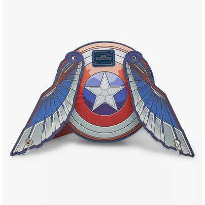 Loungefly Captain America Brave New World mit Flügeln, Marvel Umhängetasche