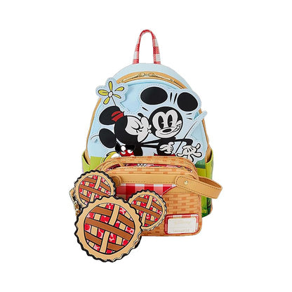 Loungefly WDBK3627 Disney Micky und seine Freunde Picknick Mini Rucksack
