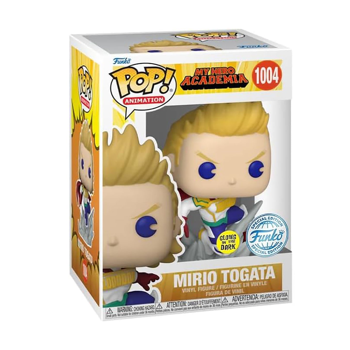 Funko POP! Mirio Togata 1004 - My Hero Academia: Glows in The Dark Special Edition