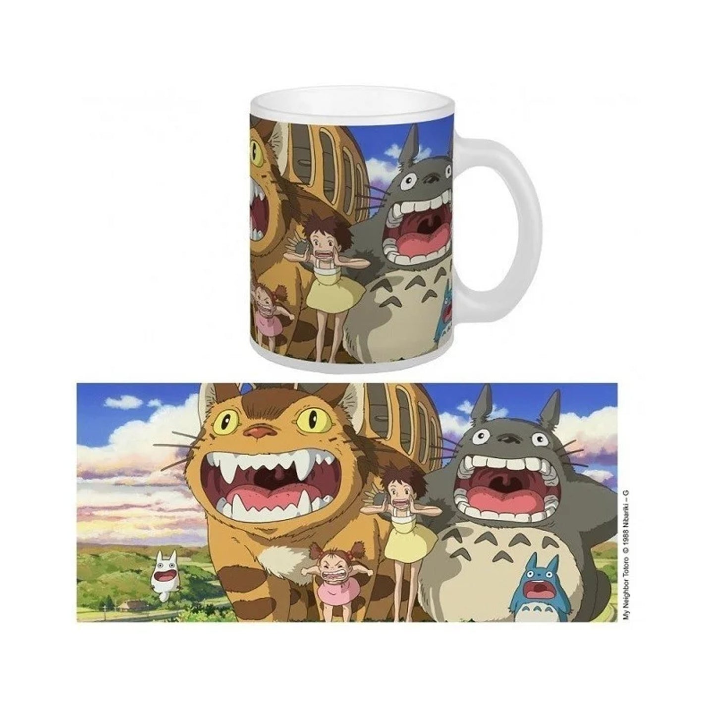 SEMIC Mug Ghibli 02 - Nekobus & Totoro - My Neighbor Totoro 340 ml Ceramic