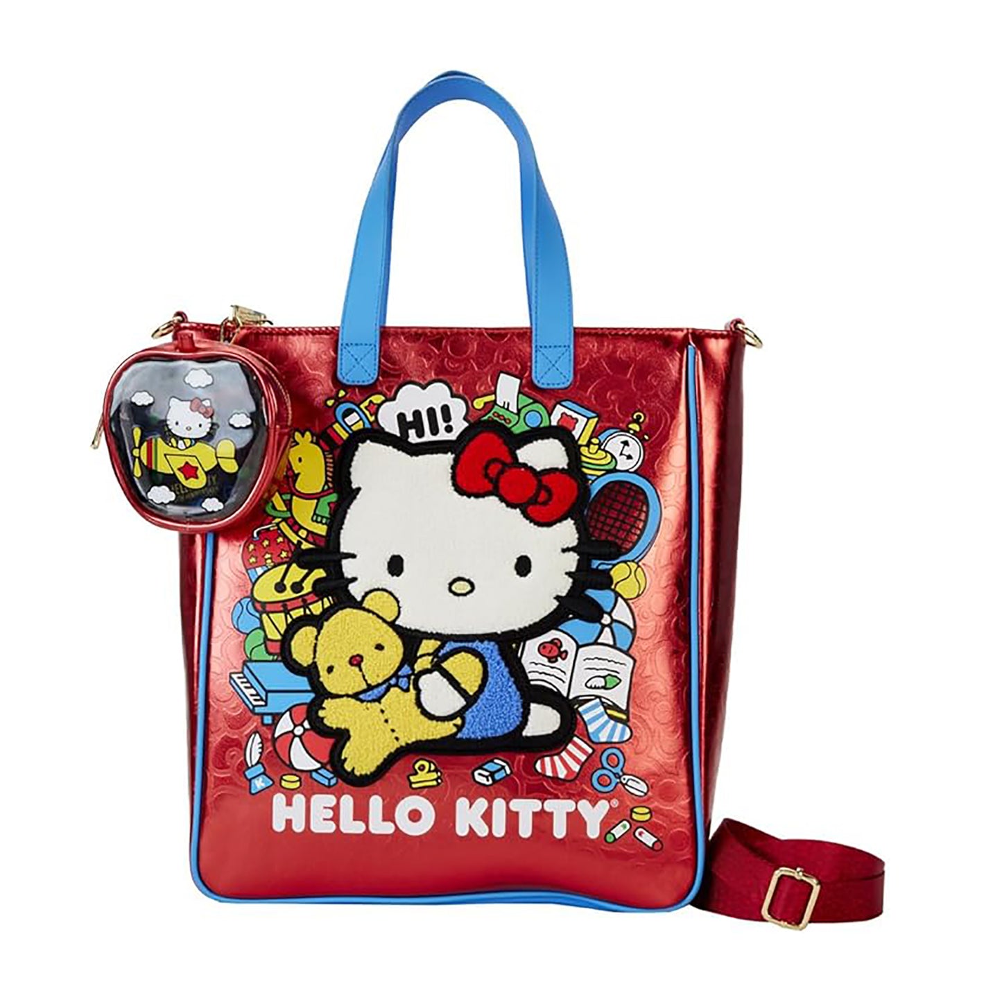 Loungefly Hello?Kitty 50th?Anniversary, Sanrio Tragetasche & Geldbörse