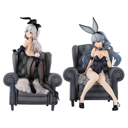Infinity Studio Original Character SSR PVC Statuen 17 Yi Ren Guan - House of Unhumans Jin Hua: Bunny Ver. + Qiao Er Combinatorial 23 cm