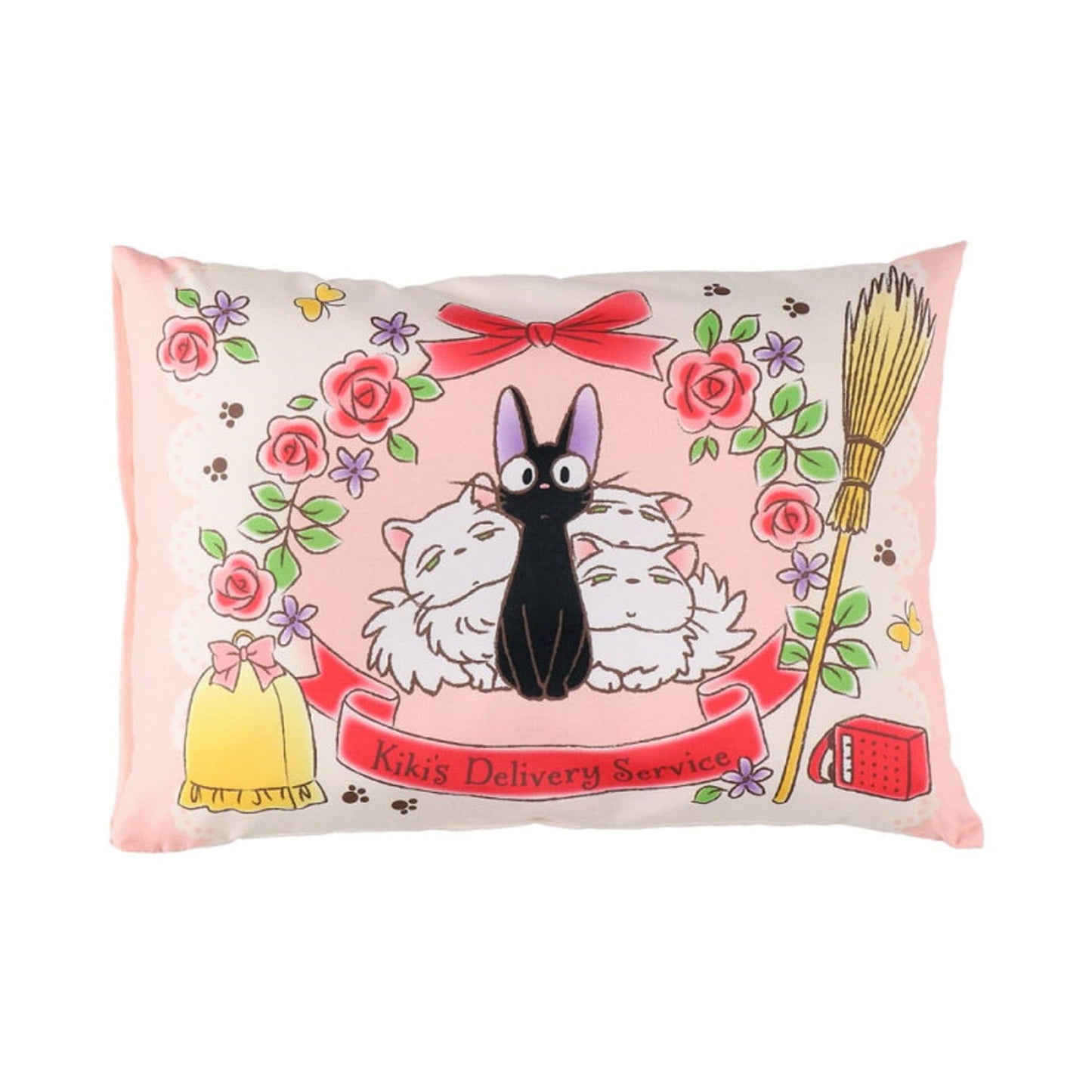 MARU-90455 Cat family pillow 28 x 39 cm - Kiki's Delivery Service