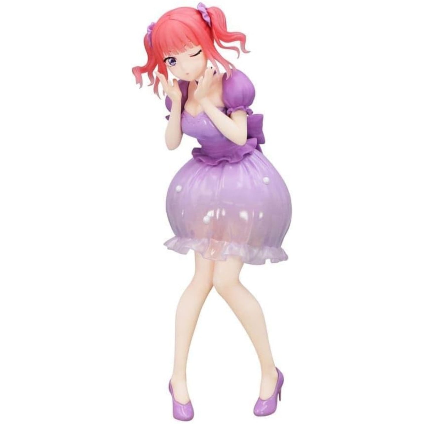 FuRyu Nino Nakano in lila Kleid, The Quintessential Quintuplets Sammelfigur, 21 cm