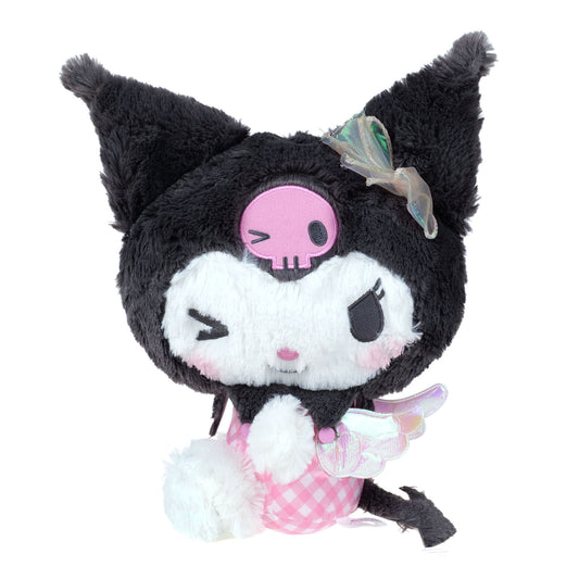 FuRyu Kuromi mit Engelsflügeln, Sanrio Plüschfigur, 28 cm
