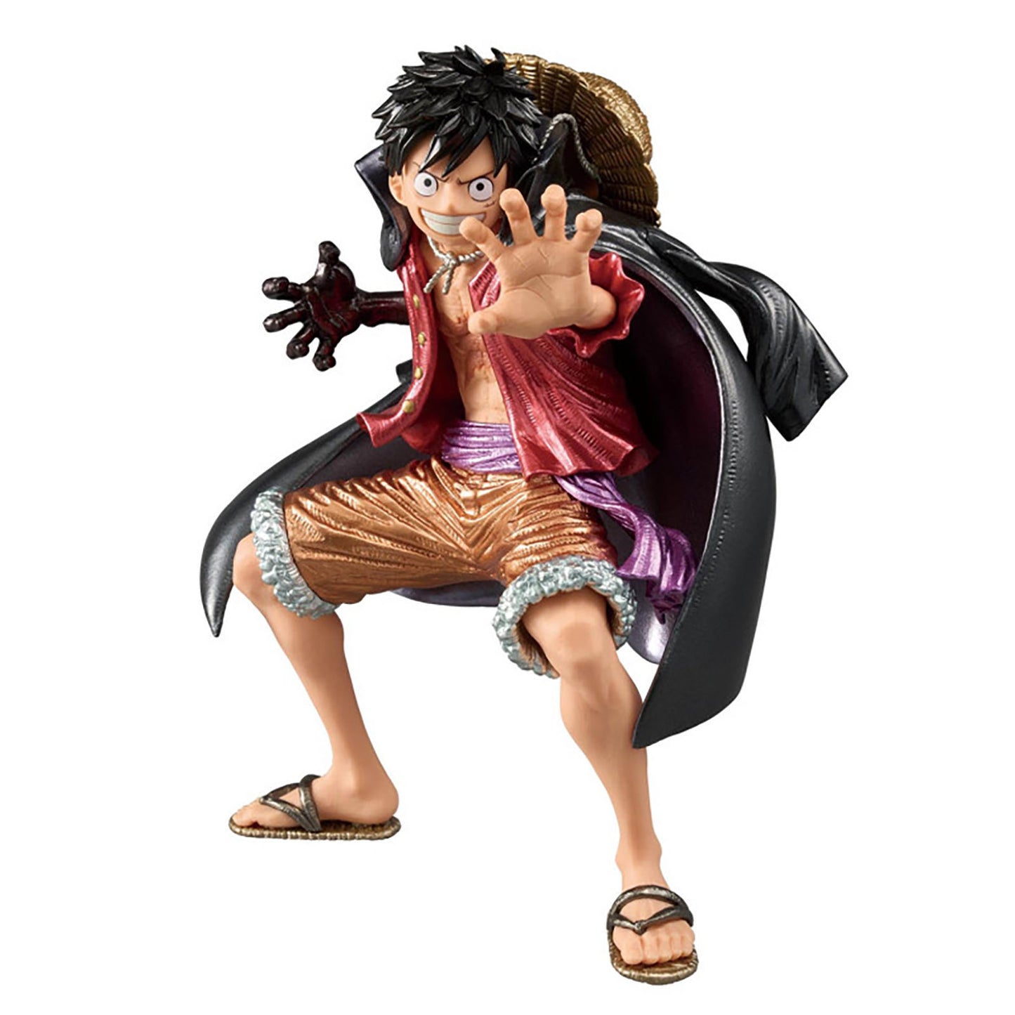 BANDAI Monkey D. Ruffy mit Wano-Kleidung, One Piece Sammelfigur, 19 cm