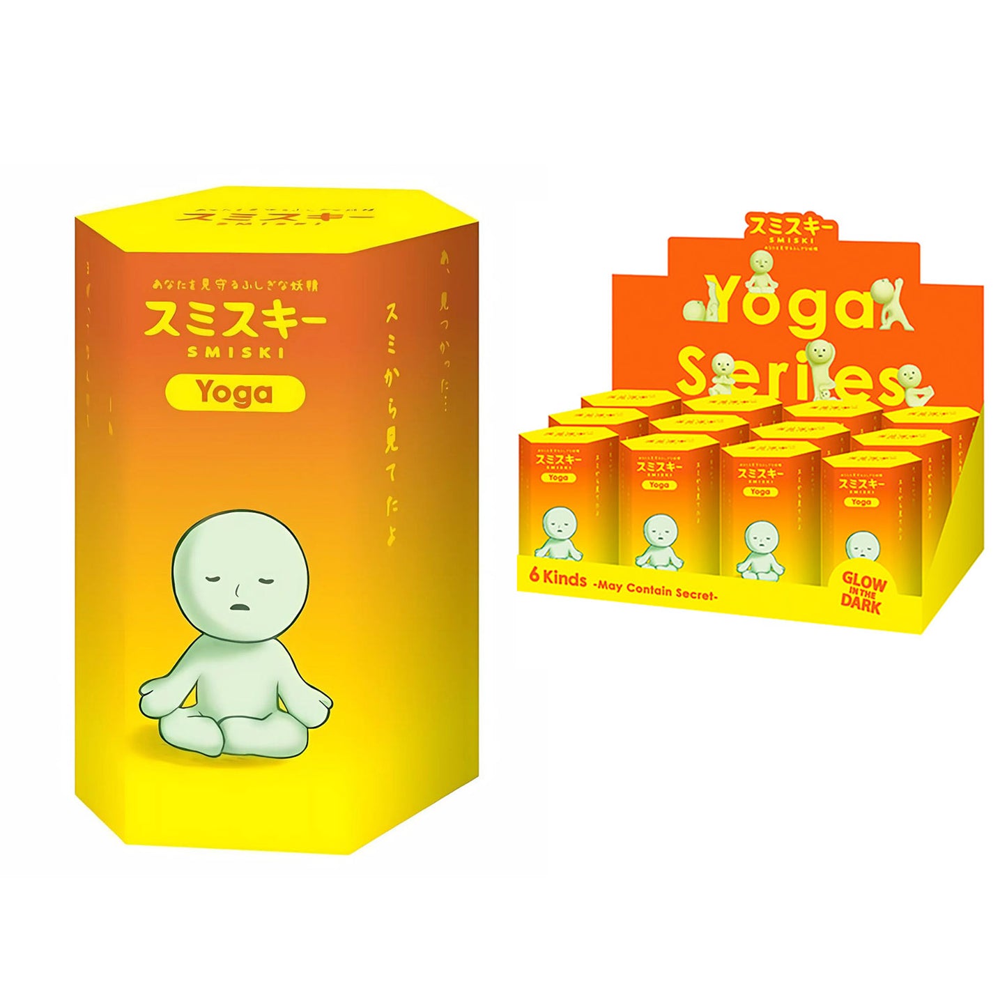 Smiski leuchtende Figure| Glow in the dark | Yoga Series  | Blind Box- (12)-(1)